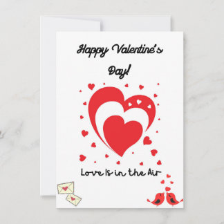 Carte “Happy Valentine’s Day Card –Romantic Love Message