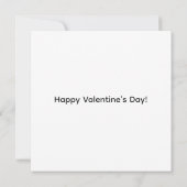 Carte Happy Valentine's Day (Dos)