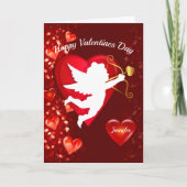 Carte Happy Valentine's Day Card Personalize Name (Devant)