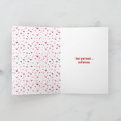 Carte Happy Valentine's Day Cats Dancing (Intérieur)