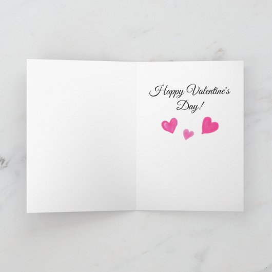 Carte Happy Valentine's Day Corgi Doggie Card (Intérieur)