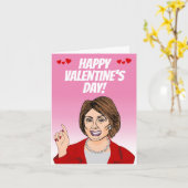 Carte Happy Valentine's Day from Nancy Pelosi (Fleur jaune)
