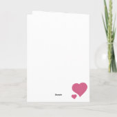 Carte Happy Valentine's Day Glitter (Dos)