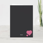 Carte Happy Valentine's Day Glitter (Dos)