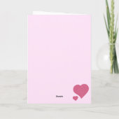 Carte Happy Valentine's Day Glitter (Dos)