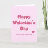Carte Happy Valentine's Day Glitter (Devant)