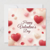 Carte Happy Valentine's Day | Heart Personalized Photo (Devant)