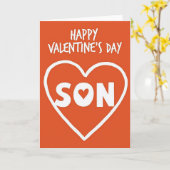 Carte Happy Valentines Day Son Heart Card (Fleur jaune)