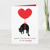 Carte Happy Valentine's Day To My Purrrson Cat  (Devant)
