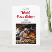 Carte Happy World Pizza Makers Day  | October 25th (Devant)