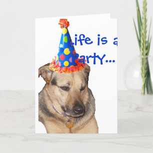 Carte HappyBirthday, la vie est une partie…