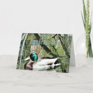 Carte HappyBirthday Mallard carte-peut changer des mots
