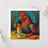 Carte Hard-Boiled Human - Fowl Play at Breakfast (Devant/Arrière en situation)