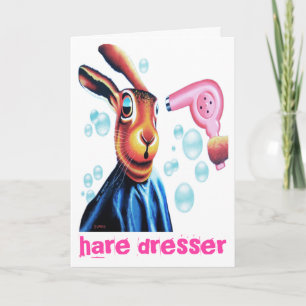 Carte Hare at the hare dressers.