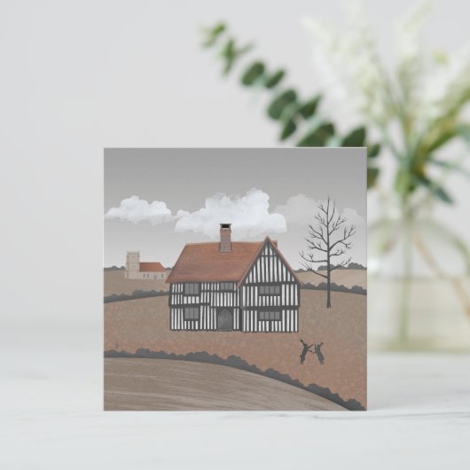 Carte Hare House Card (Debout devant)