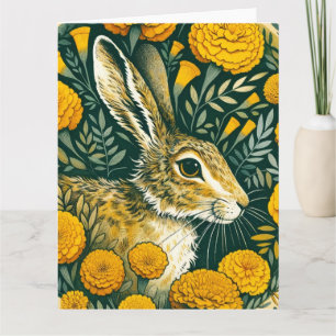 Carte Hare Marigold