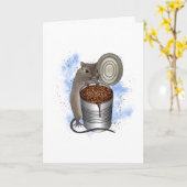 Carte Haricots de rat et de pain | Anniversaire (Fleur jaune)