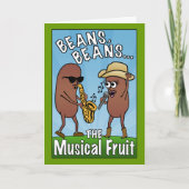 Carte Haricots, haricots, le fruit musical (Devant)