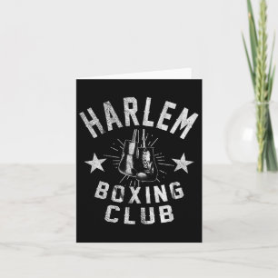 Carte Harlem Boxing Club - Boxer Vintage en détresse