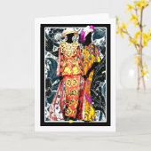 Carte Harlem Renaissance Early Twenties Art Déco (Fleur jaune)