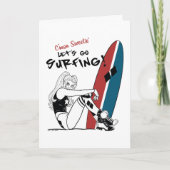 Carte Harley Quinn - Allons surfer (Devant)
