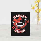 Carte Harley Quinn Chibi (Fleur jaune)