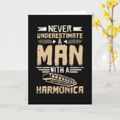 Carte Harmonica Man (Fleur jaune)