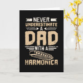 Carte Harmonica Papa (Fleur jaune)