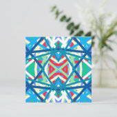 Carte Harmonie équilibrée de Cornflower Couleurs Abstrai (Debout devant)