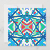 Carte Harmonie équilibrée de Cornflower Couleurs Abstrai (Devant)