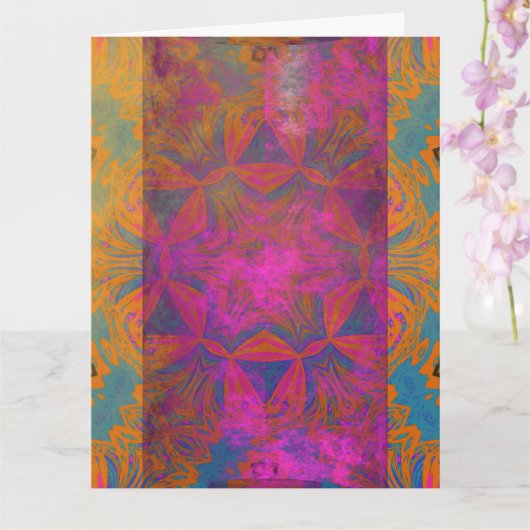 Carte Harmonie romantique dans des tons doux (Orchidée)