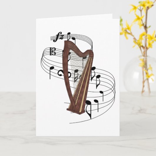 Carte Harpe (Fleur jaune)