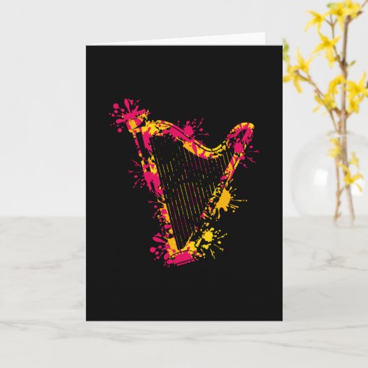 Carte Harpe (Fleur jaune)