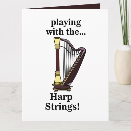 Carte Harpe Instrument de Musique Harpe (Devant)