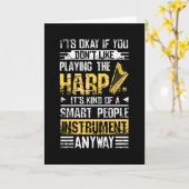 Carte Harpe Smart People (Fleur jaune)