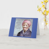Carte Harriet Tubman & Citation (Fleur jaune)