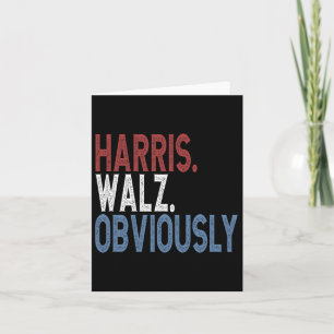 Carte Harris Waltz 2024 Élection Kamala Harris Tim Waltz