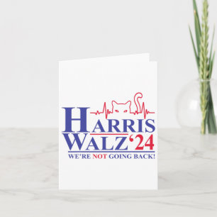 Carte Harris Waltz 2024 Nous n'allons pas revenir Funny