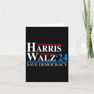 Carte Harris Waltz 2024 Vice-président Kamala Harris Tim
