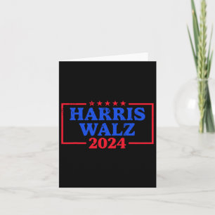 Carte Harris Walz 2024 Logo Démocrate Slogan Kam