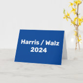 Carte Harris / Walz Campagne présidentielle 2024 (Fleur jaune)