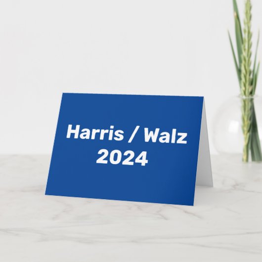 Carte Harris / Walz Campagne présidentielle 2024 (Devant)