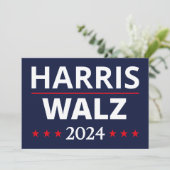 Carte Harris Walz Election 2024 III (Debout devant)