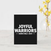 Carte Harris Walz Joyful Warriors Kamala Harris Tim Walz (Fleur jaune)