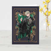 Carte HARRY POTTER™ | Anime Draco Malfoy Assis (Fleur jaune)