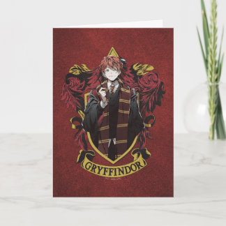 Carte HARRY POTTER™ | Anime Ron Weasley House Crest