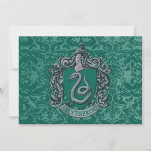 Carte Harry Potter Blason de Serpentard Vert