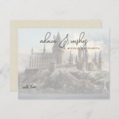 Carte Harry Potter | Castle Mariage Conseils et souhaits (Devant / Derrière)