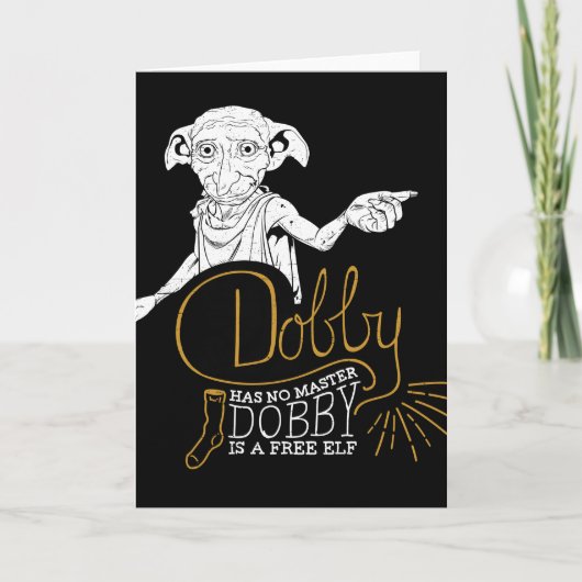 Carte Harry Potter | Dobby n’a pas de maître (Devant)