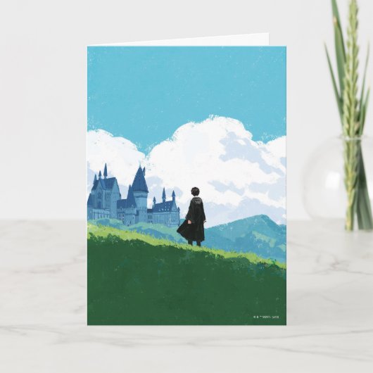 Carte HARRY POTTER™ Dominant le château de Poudlard ™ (Devant)